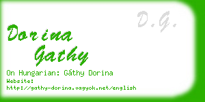 dorina gathy business card