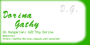 dorina gathy business card